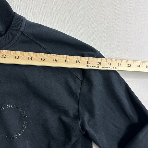 Scotch & Soda Club Nonade Men’s 1/2 Zip Pullover Sweatshirt Black Mens Size M - Picture 7 of 9